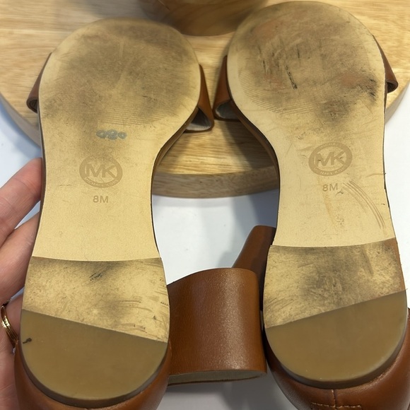 Michael Kors Leather Ankle Strap Sandals Size 8 - Picture 6 of 7